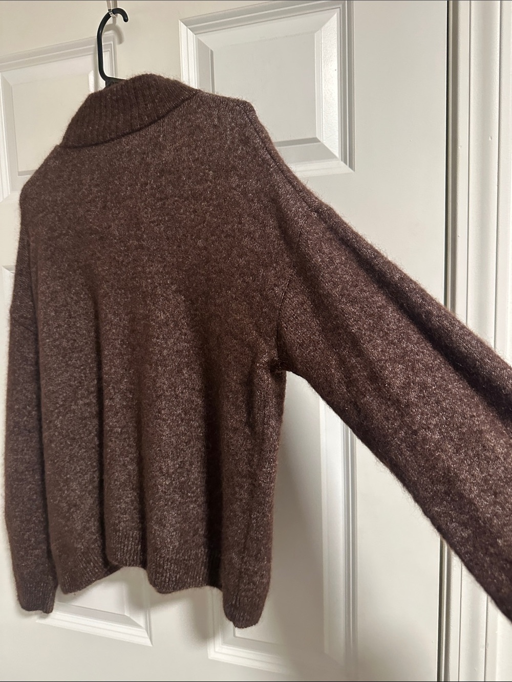 NWOT Sézane Tobias Half Zip Sweater in Dark Chocolate size M - Picture 13 of 13